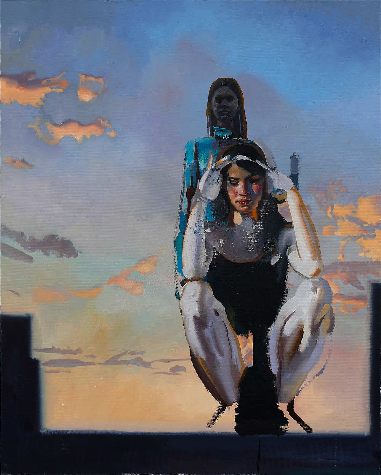 Himmel über B,Painting by Rayk Goetze