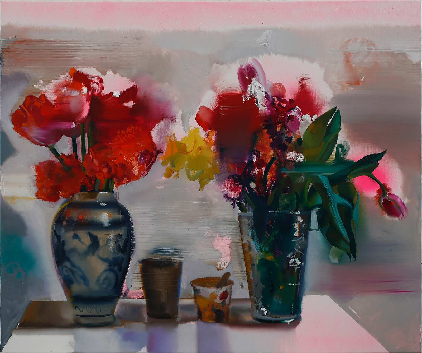 Sträuße (2),Painting by Rayk Goetze