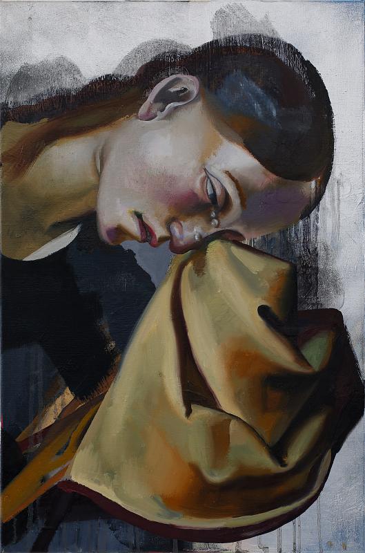 Study for Pietá 1, Painting by Rayk Goetze
