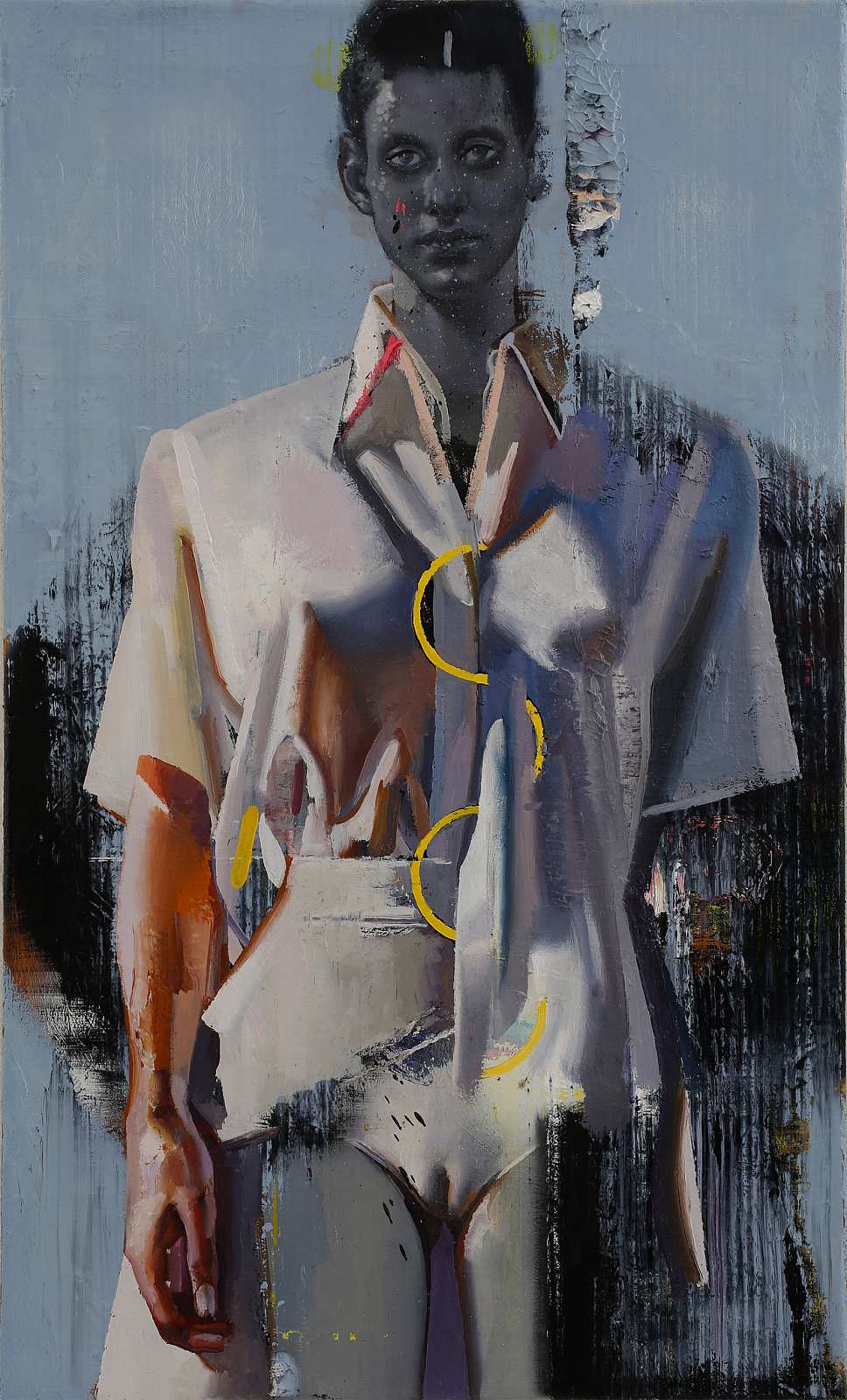 Die Schwester,Painting by Rayk Goetze