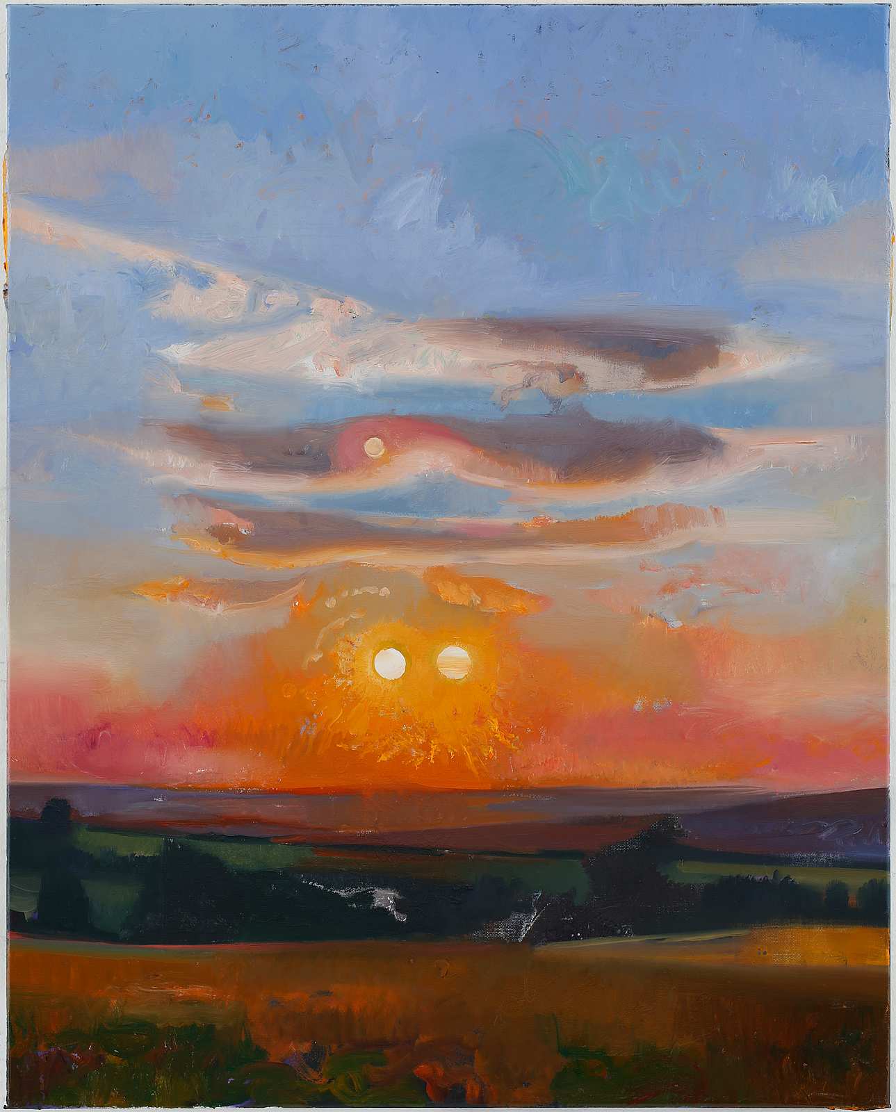 Doppelsonne,Painting by Rayk Goetze