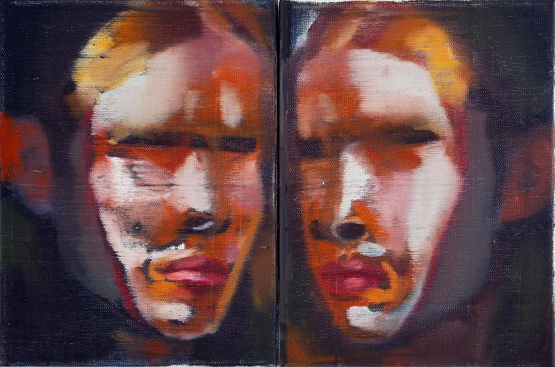 Schwister N°2, Painting by Rayk Goetze