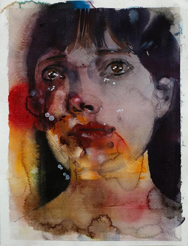 Anna K, Painting by Rayk Goetze