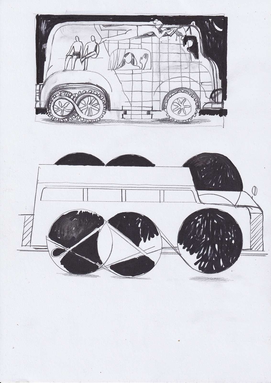 Fluchtauto (1),Painting by Rayk Goetze