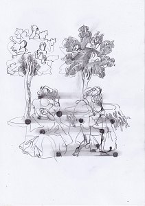 Double Madonna (2),Painting by Rayk Goetze