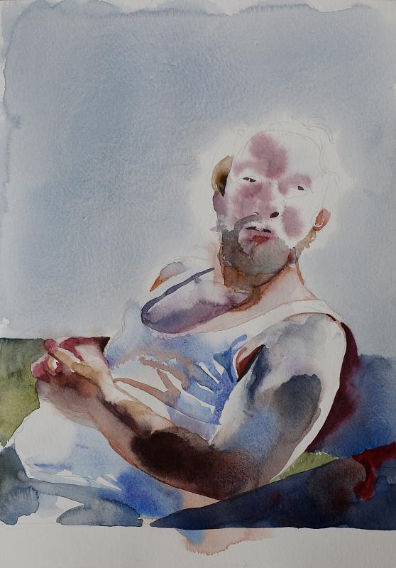 S, Painting by Rayk Goetze