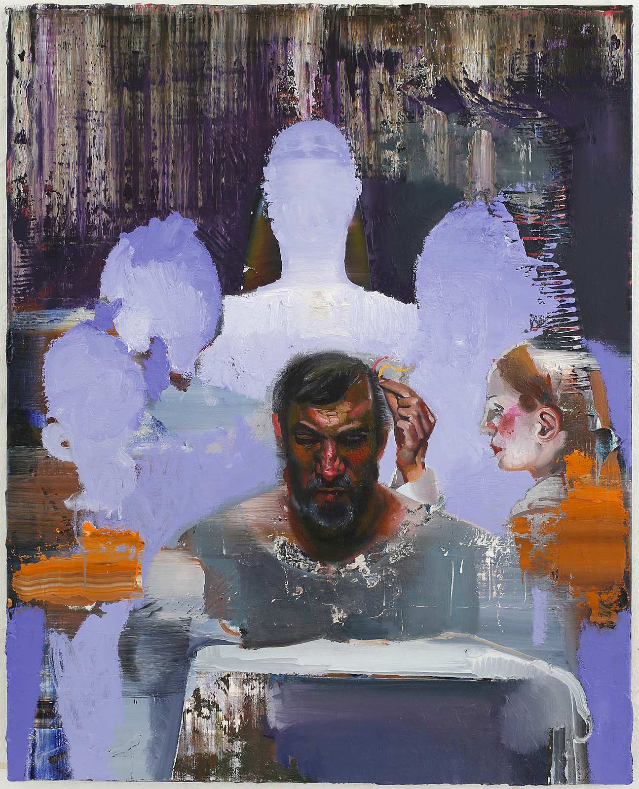 Abrechnung (Trost),Painting by Rayk Goetze