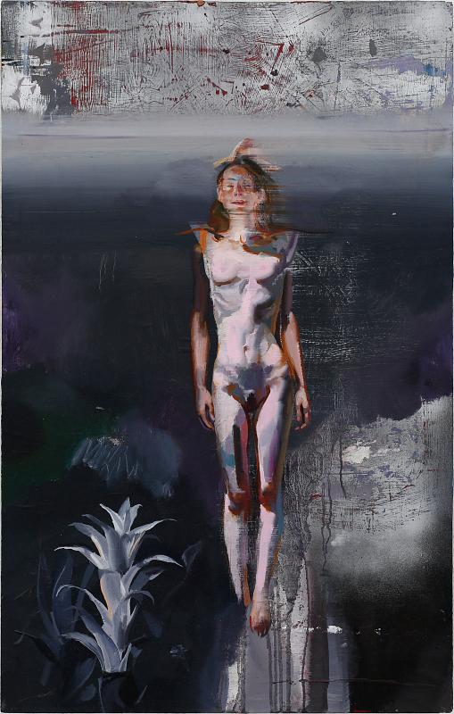 Balance Akt, Painting by Rayk Goetze