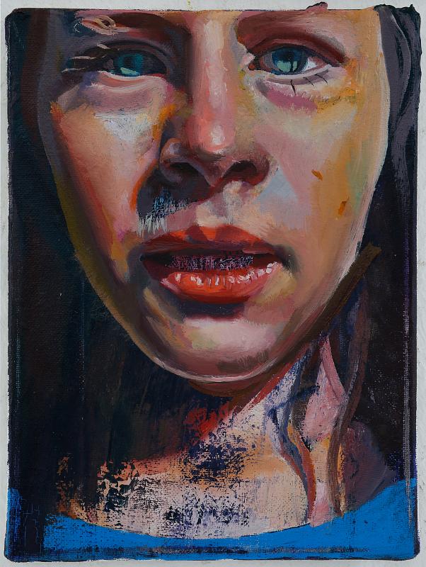 Portrait M (2), Painting by Rayk Goetze