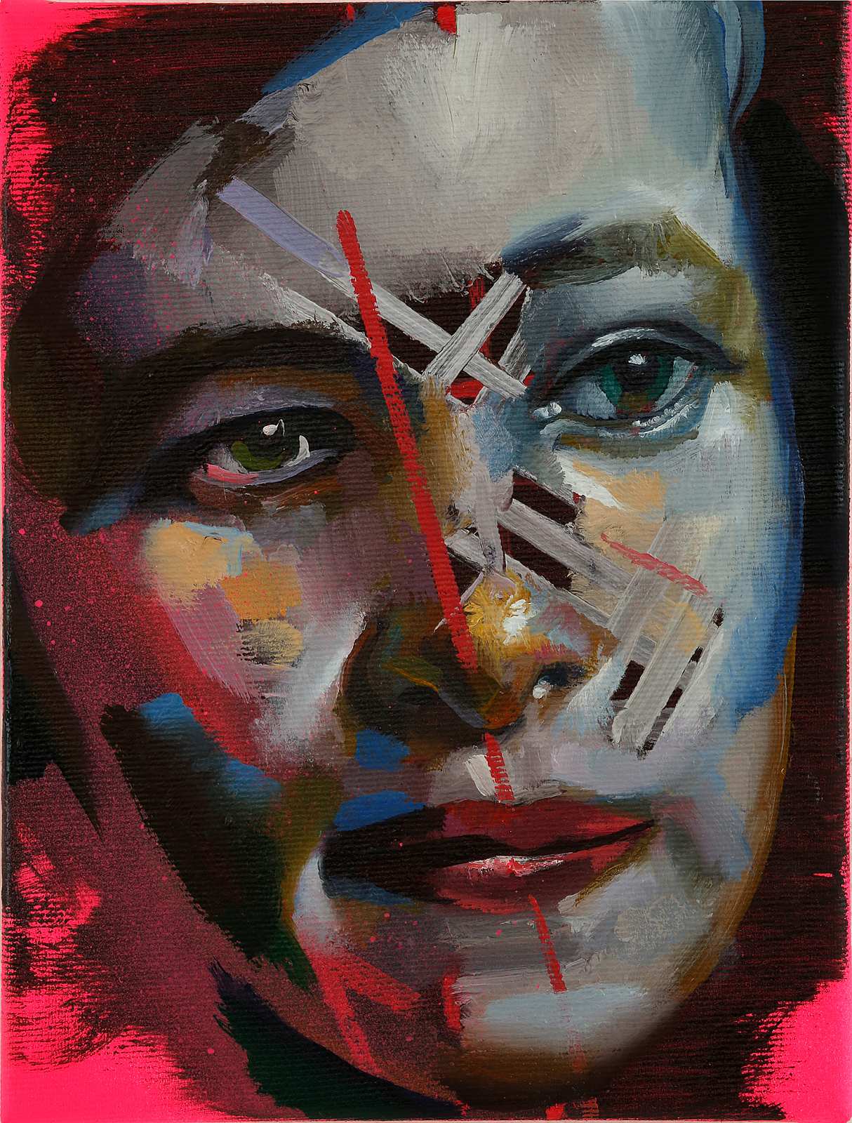 Portrait N°3,Painting by Rayk Goetze