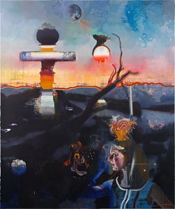 Die Prophezeihung,Painting by Rayk Goetze