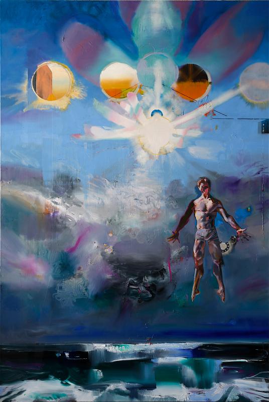 Sonnenwesen Zwei, Painting by Rayk Goetze