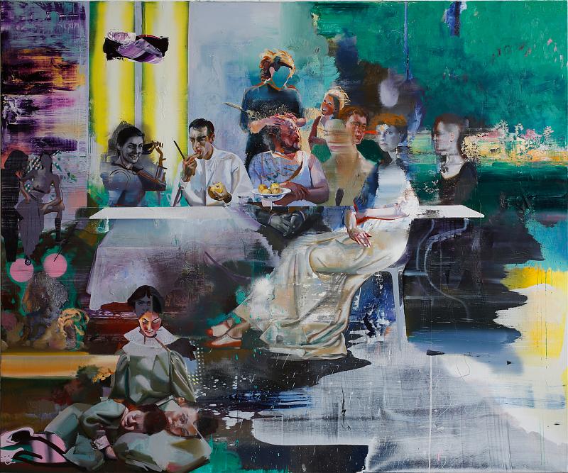 Tafelbild Zwo (Zustand), Painting by Rayk Goetze