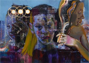 Ultra Violett (Triple),Painting by Rayk Goetze