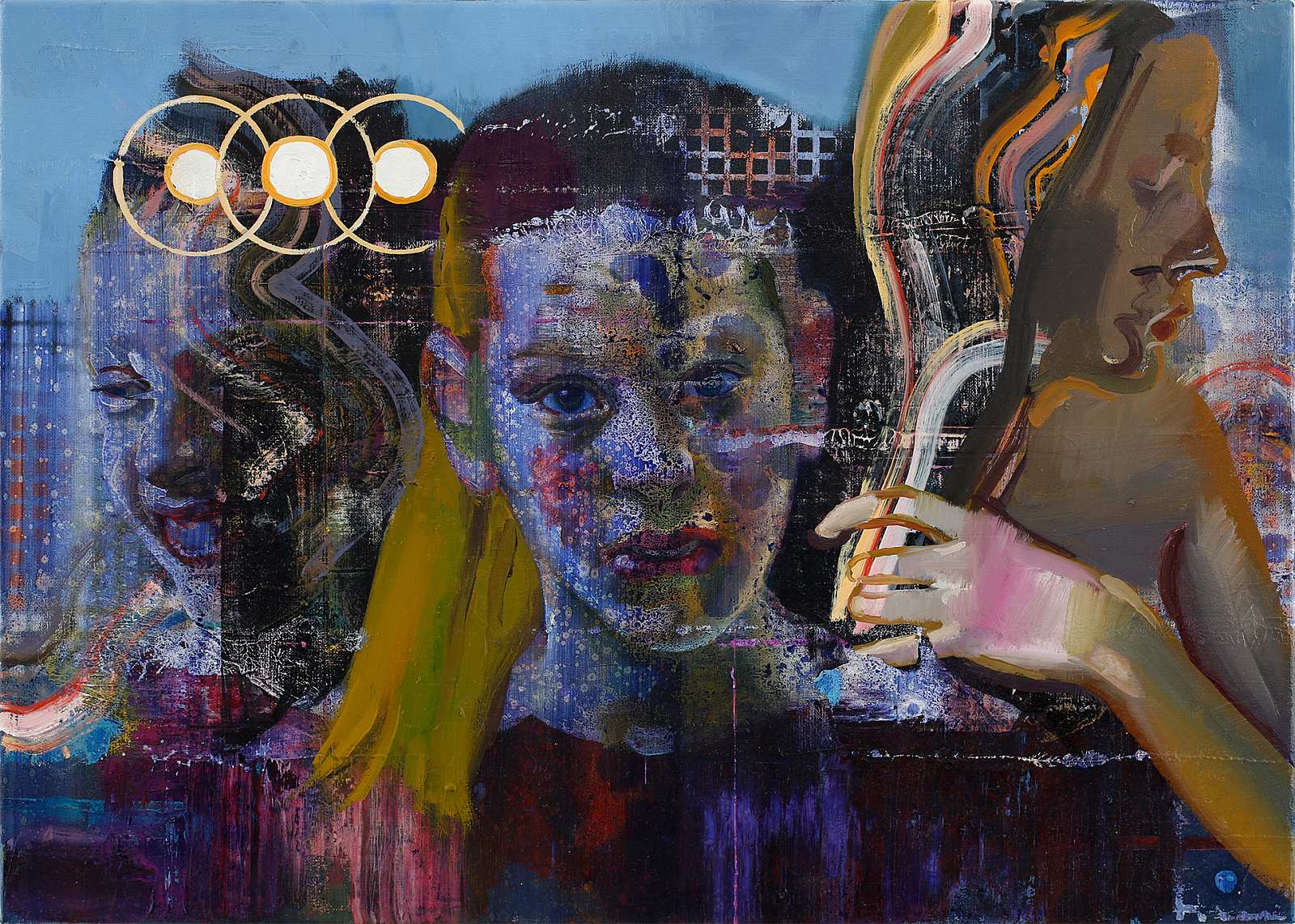 Ultra Violett (Triple),Painting by Rayk Goetze