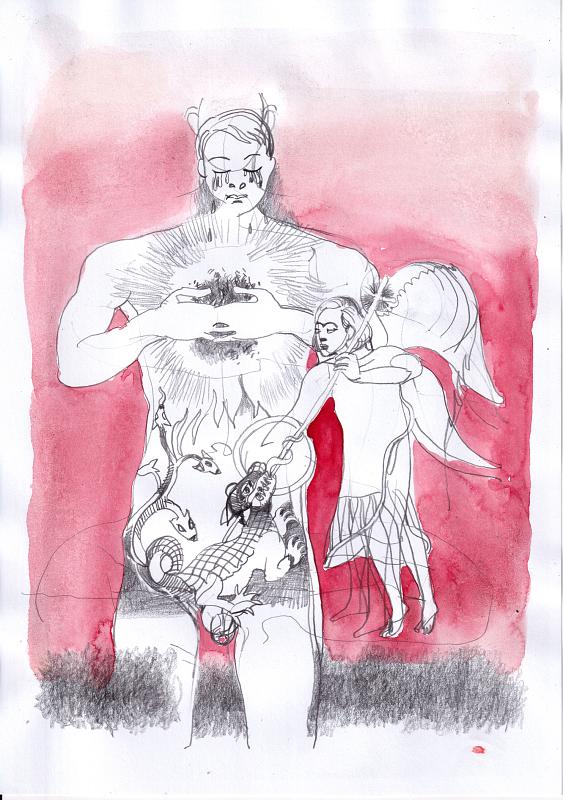 Kleiner Exorzismus, Painting by Rayk Goetze