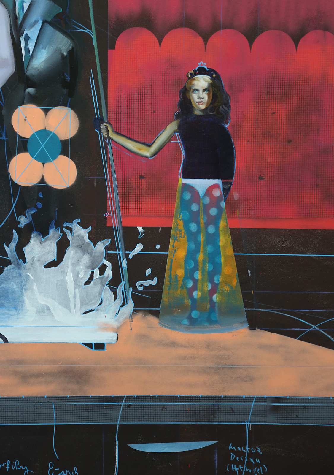 The Unknown (Detail),Painting by Rayk Goetze