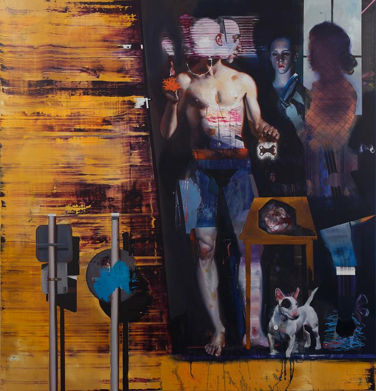 Kommentar 2, Painting by Rayk Goetze
